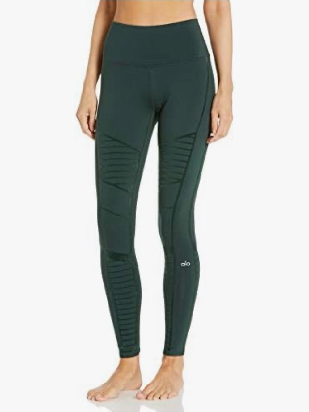 ALO Yoga Flocked High-Waist Moto Leggings
